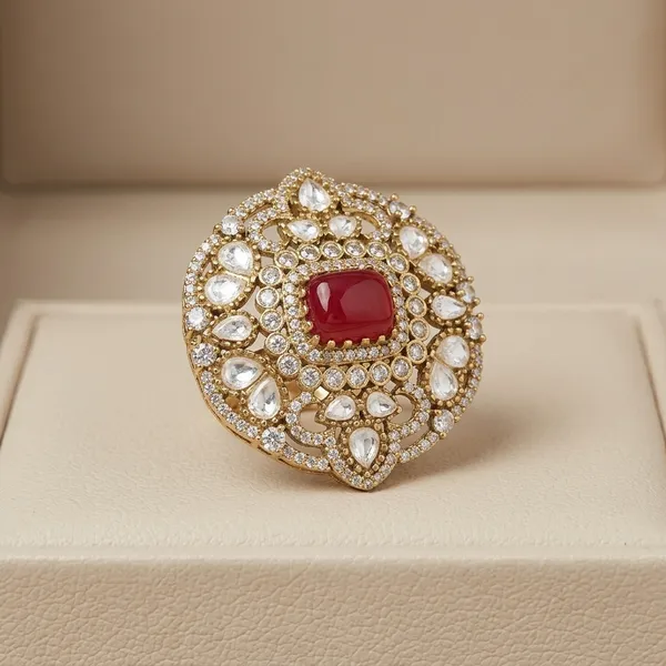 Gold_Plated_Kundan_Ruby_Stone_Adjustable_Ring_For_Women