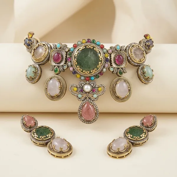Multicolor_Stone_Kundan_Style_Brass_Jewellery_Set_For_Women