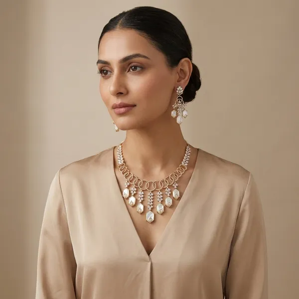 Gold_Tone_Kundan_Pearl_Drop_Necklace_Set_For_Women