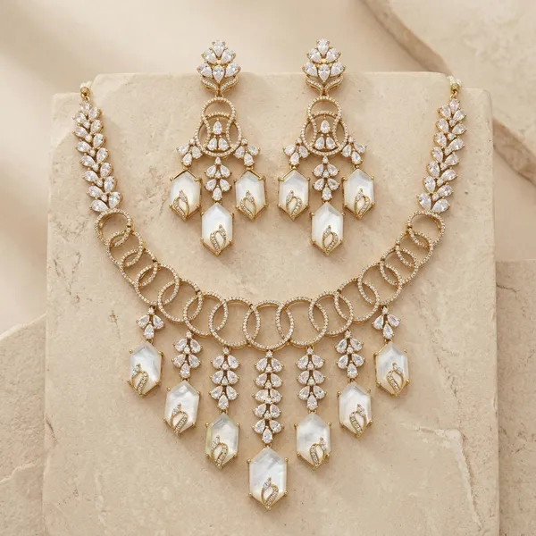 Gold_Tone_Kundan_Pearl_Drop_Necklace_Set_For_Women
