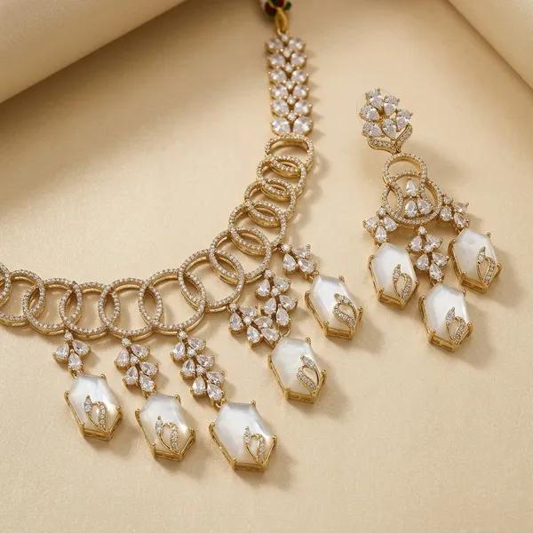 Gold_Tone_Kundan_Pearl_Drop_Necklace_Set_For_Women