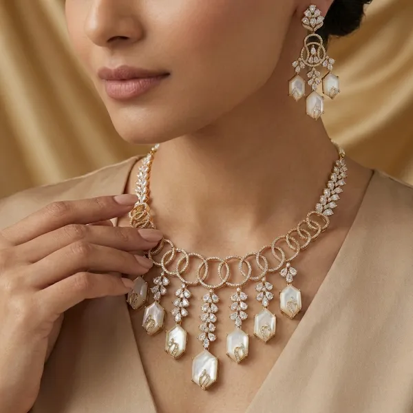 Gold_Tone_Kundan_Pearl_Drop_Necklace_Set_For_Women