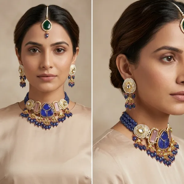 Traditional_Gold_Tone_Blue_Stone_Kundan_Necklace_Set_For_Women