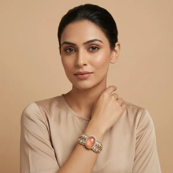 Silver_Tone_Kundan_And_Pink_Stone_Embellished_Bangle_Set