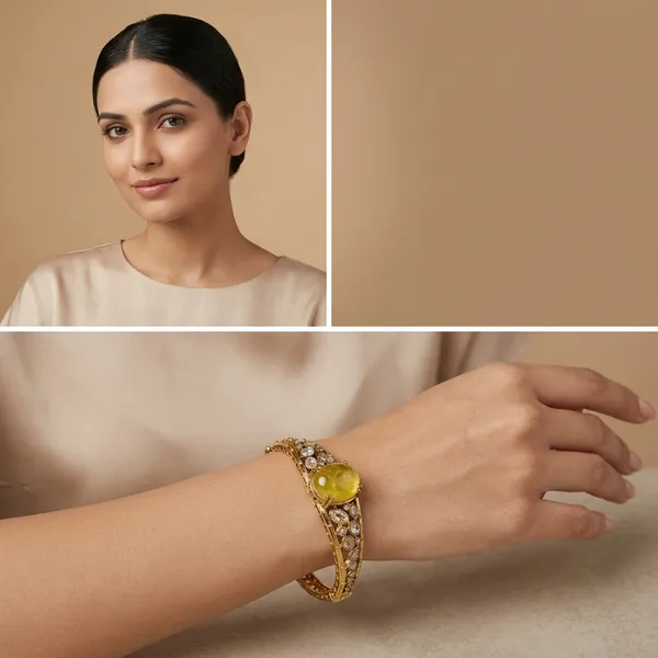 Gold_Plated_Yellow_Stone_Ethnic_Bangle_For_Women