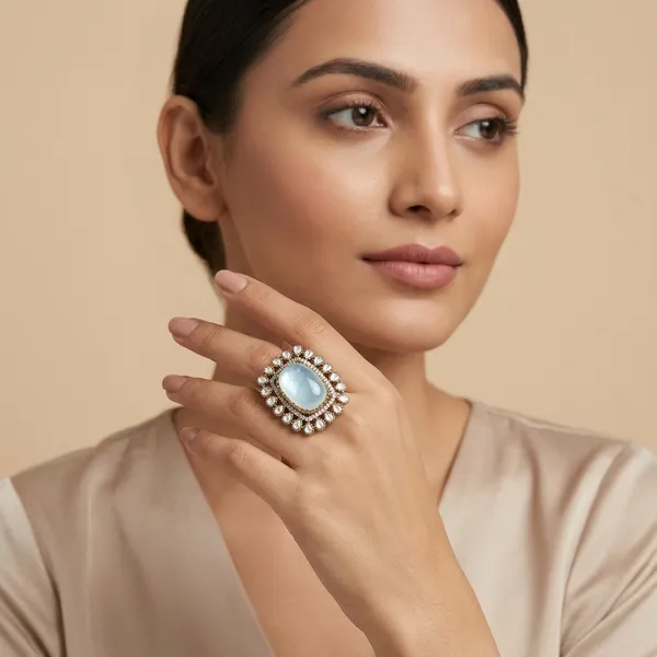 White_Pearl_And_Kundan_Rectangular_Statement_Ring_For_Women