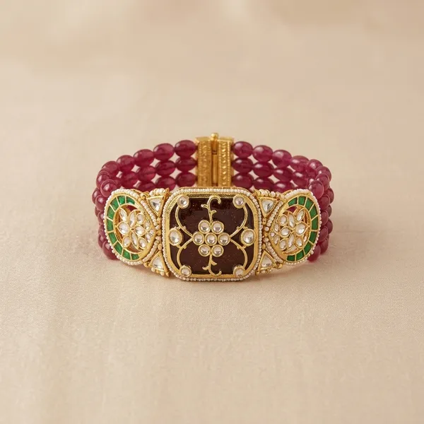 Multicolor_Kundan_Meenakari_Necklace_With_Matching_Earrings