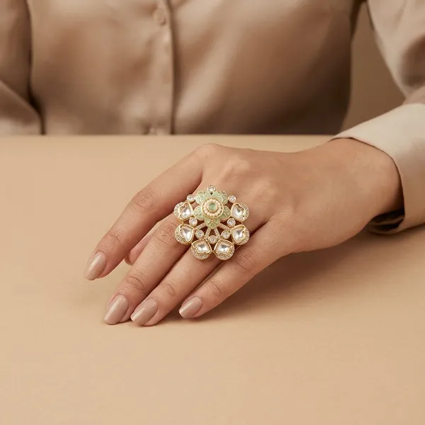 Gold_Tone_Kundan_And_Stone_Studded_Adjustable_Cocktail_Ring