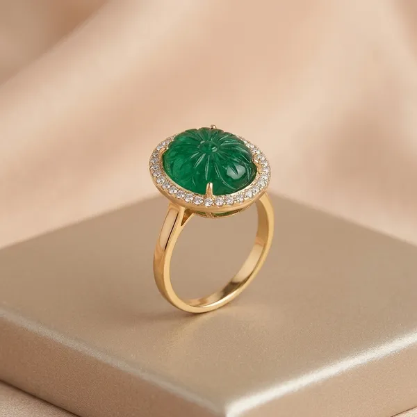 Green_Kundan_Stone_Gold_Plated_Adjustable_Ring_For_Women