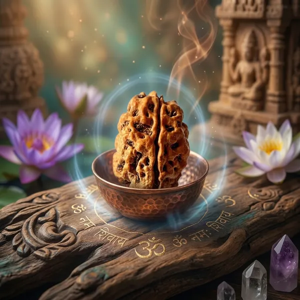 Oastro_Solution_2_Mukhi_Rudraksha_Sandalwood_Oil_Coated