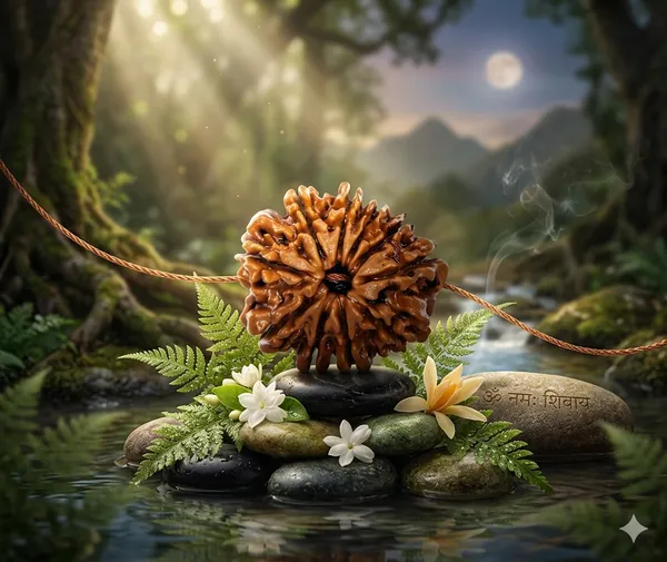 Oastro_Solution_10_Mukhi_Rudraksha_Bead_Basil_Oil_Coated