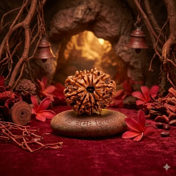 Oastro_Solution_11_Mukhi_Rudraksha_Bead_Jasmine_Oil_Coated
