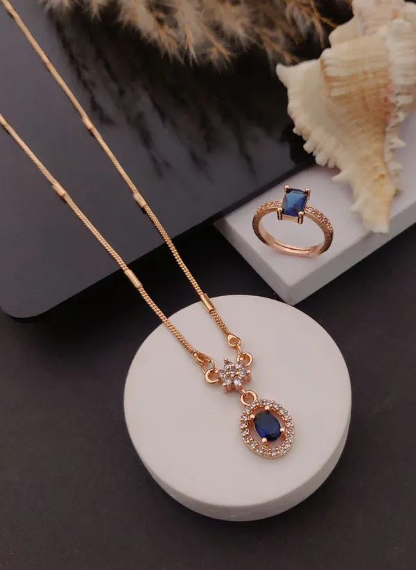 Blue_Stone_Pendant_Necklace_And_Ring_Set_Pack_Of_2