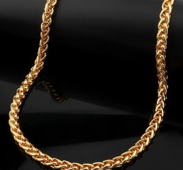 Gold_Plated_Twisted_Rope_Chain_Necklace_For_Men