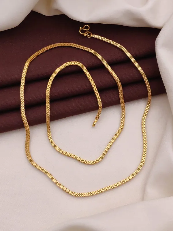 Elegant_Gold_Toned_Chain_Necklace_With_S_Hook_Clasp