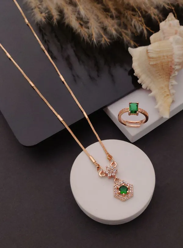 Elegant_Green_Stone_Pendant_Necklace_And_Ring_Set_Pack_Of_2