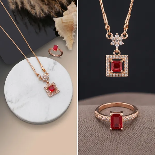 Red_Stone_Pendant_Necklace_With_Matching_Ring_Set_Pack_Of_2