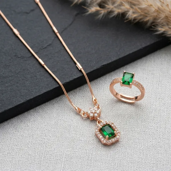 Elegant_Emerald_Green_Stone_Pendant_Necklace_And_Ring_Set_Pack_Of_2