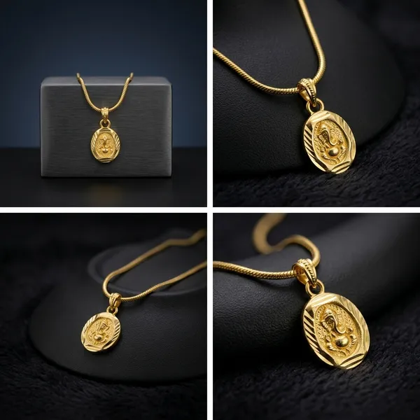 Gold_Plated_Pendant_Necklace_With_Deity_Design