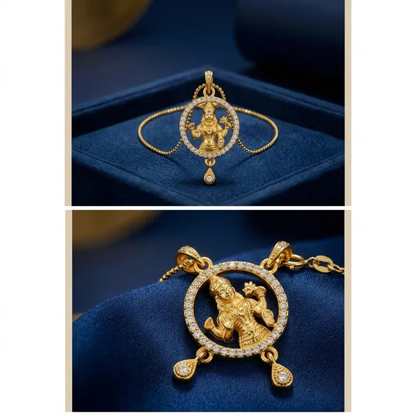 Traditional_Gold_Plated_Goddess_Pendant_Necklace_With_Crystal_Border.