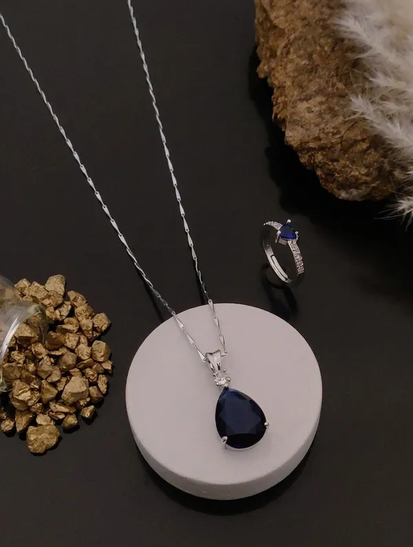 Elegant_Blue_Sapphire_Teardrop_Pendant_Necklace_With_Matching_Ring_Set_Pack_Of_2