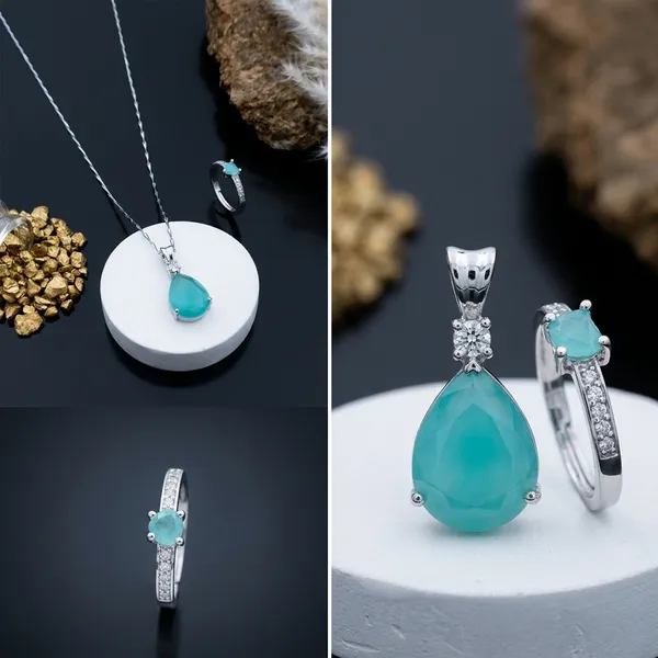 Elegant_Green_Teardrop_Stone_Pendant_Necklace_With_Matching_Ring_Set_Pack_Of_2