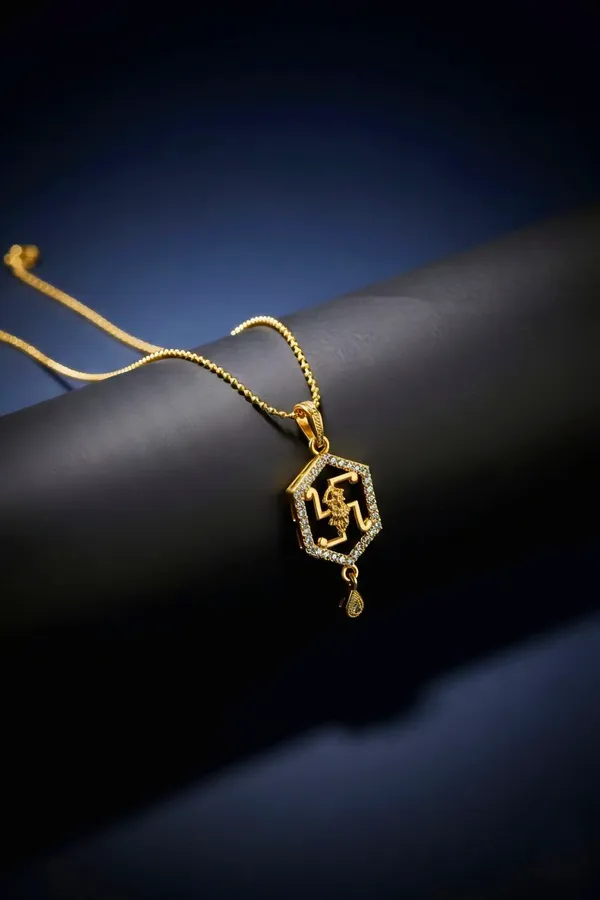 Elegant_Gold_Plated_Swastik_Pendant_Necklace_With_Crystals