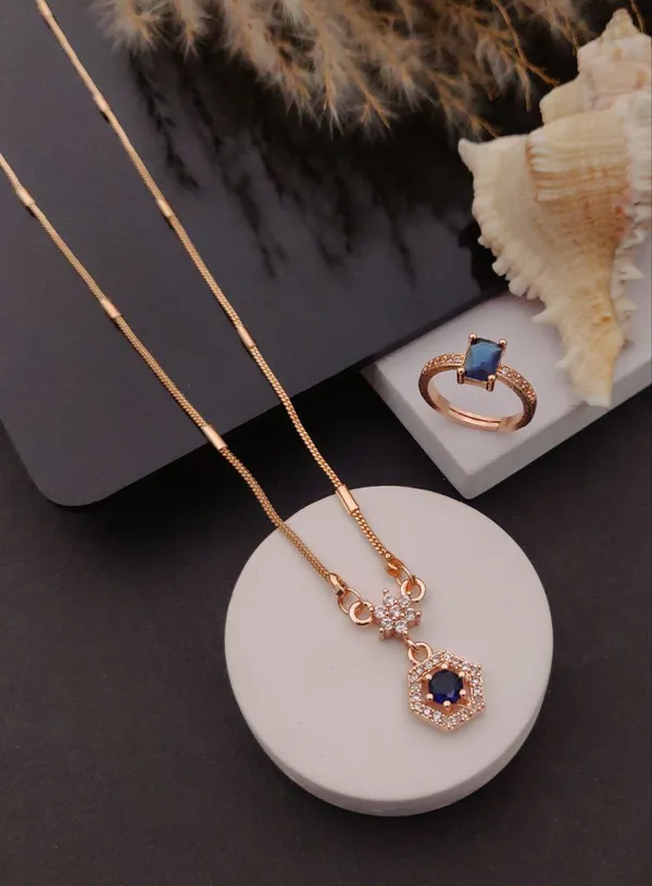 Elegant_Blue_Stone_Pendant_Necklace_With_Matching_Ring_Set_Pack_Of_2