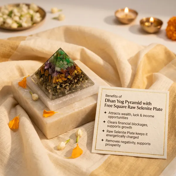 Authentic_Dhan_Yog_Pyramid_With_Free_Square_Raw_Selenite_Plate_|_Balance_&_Protection