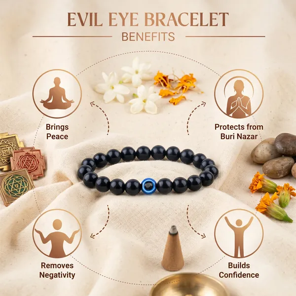 Elegant_Black_Obsidian_Evil_Eye_Bracelet_With_Free_Raw_Selenite_Plate_|_Balance_&_Protection