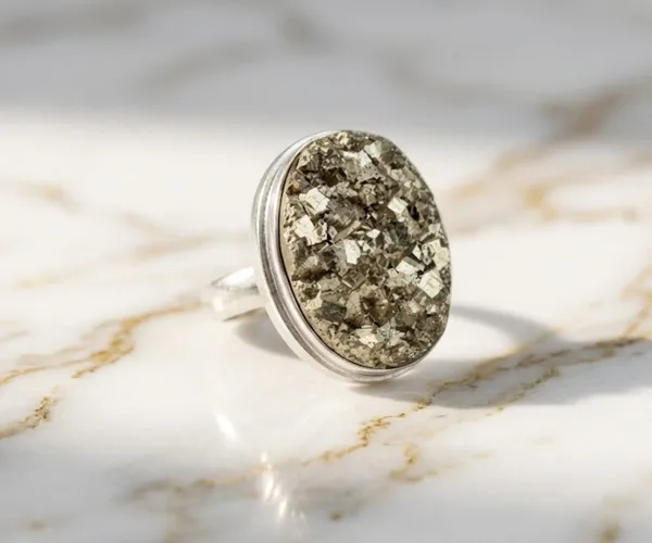Timeless_Rough_Peru_Pyrite_Ring_For_Wealth_Luck_Protection_|_Wealth_&_Success