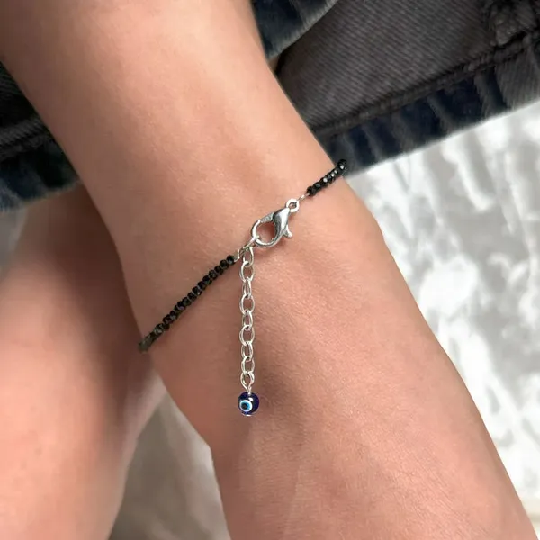 Handcrafted_Pyrite_Anklet_With_Free_Black_Tourmaline_Anklet_With_Evil_Eye_Charm_Maha_Lakshmi_Siddhi_|_Wealth_&_Success_(Pack_Of_2_)
