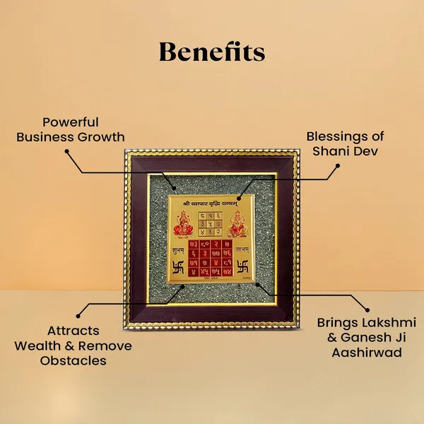Authentic_Vyapar_Vriddhi_Yantra_On_Pyrite_Frame_With_Free_Citrine_Pyramid_Non_Siddh_|_Wealth_&_Success