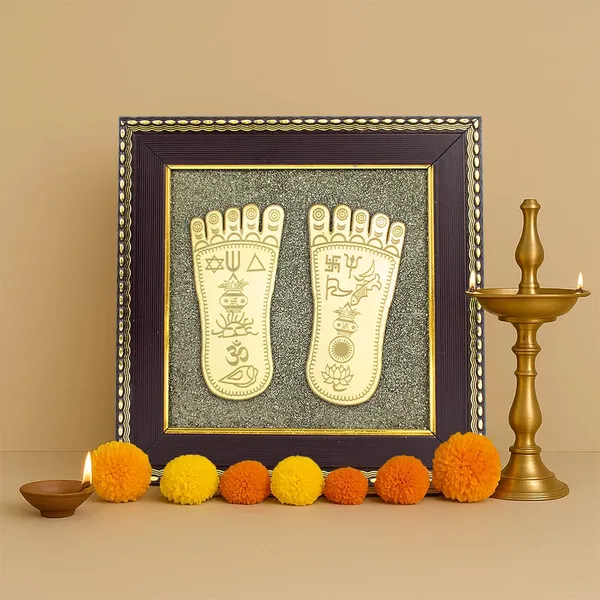 Minimalist_Maa_Lakshmi_Charan_Paduka_On_Pyrite_Frame_Maha_Lakshmi_Siddhi_|_Wealth_&_Success