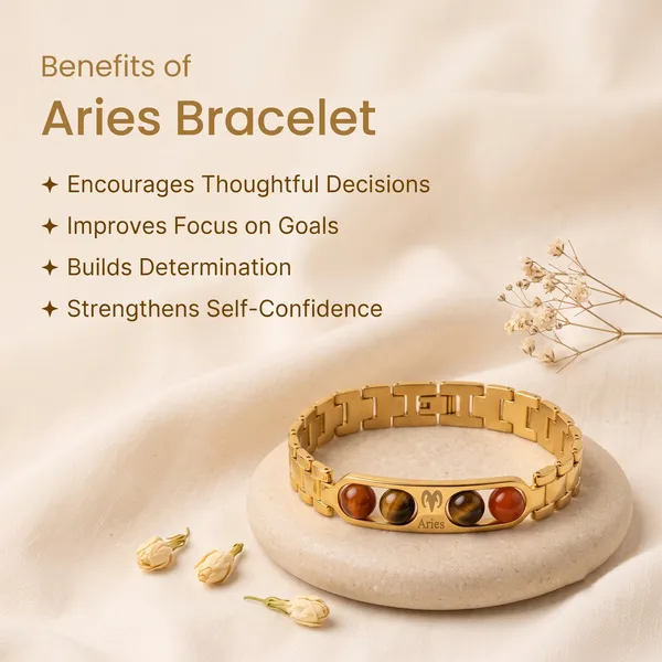 Aries_Zodiac_Golden_Metal_Gemstone_Bracelet