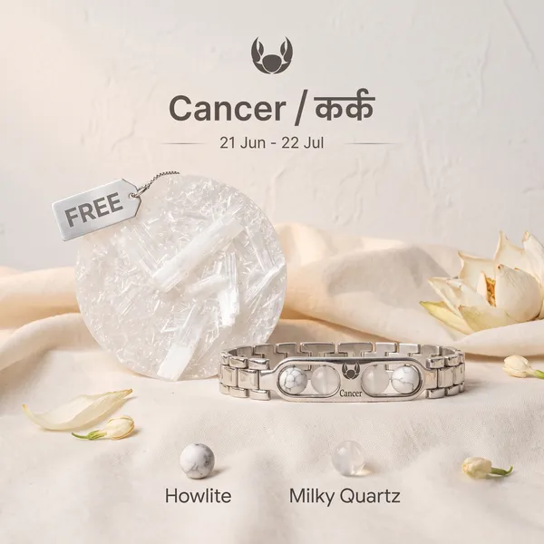 Cancer_Zodiac_Silver_Crystal_Bracelet_–_Howlite_&_Milky_Quartz_combo