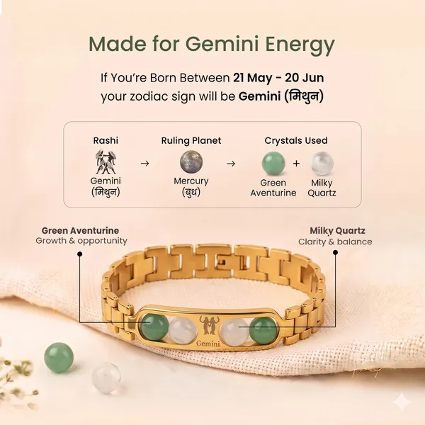 Gemini_Zodiac_Gold_Bracelet_–_Green_Aventurine_&_Milky_Quartz