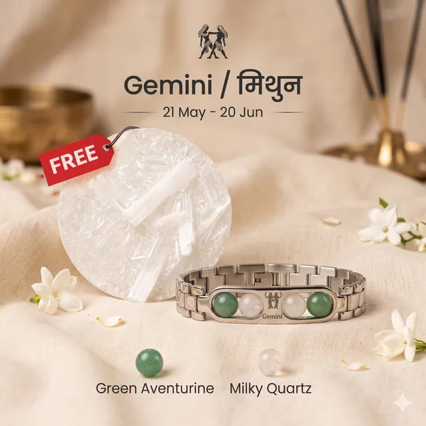 Gemini_Zodiac_Silver_Bracelet_–_Green_Aventurine_&_Milky_Quartz