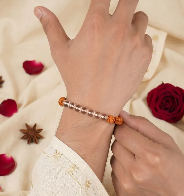 Handcrafted_5_Mukhi_Rudraksha_Bracelet_With_White_Crystals_|_Healing_&_Clarity