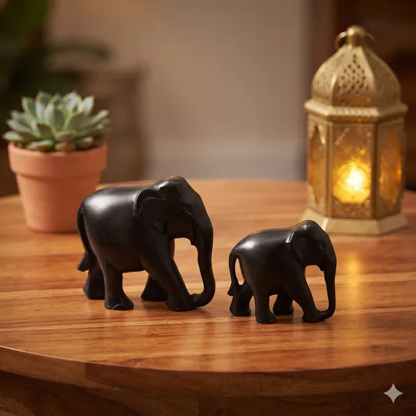 Karungali_Wood_Elephant_Set_of_2_–_Handcrafted