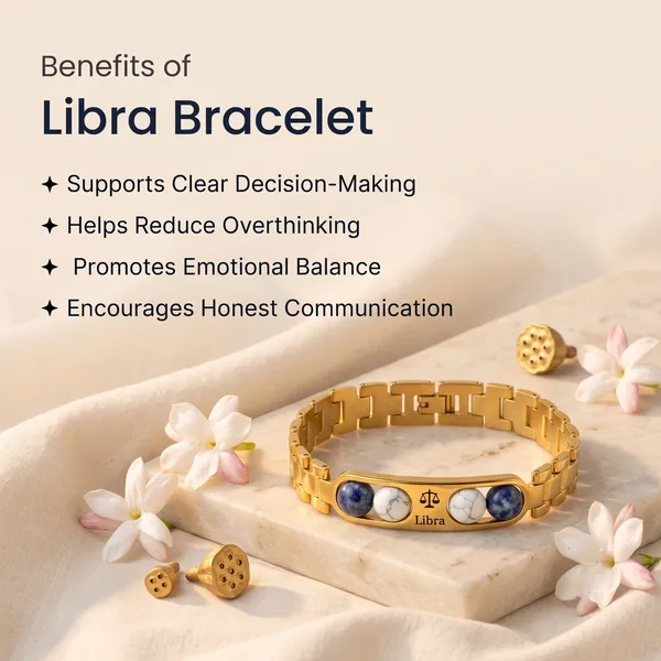 Libra_Zodiac_Golden_Metal_Gemstone_Bracelet
