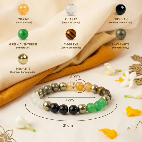 Sacred_Dhan_Lakshmi_Bracelet_With_Free_Raw_Selenite_Plate_|_Wealth_&_Success