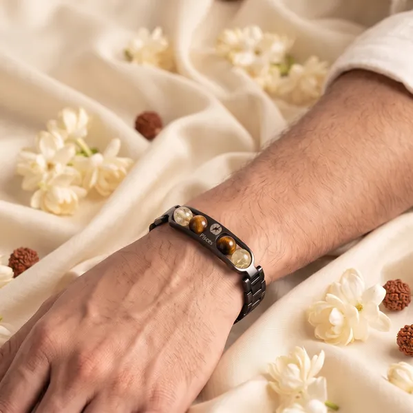 Pisces_Zodiac_Metal_Bracelet_–_Citrine_&_Tiger_Eye_|_GemsForever
