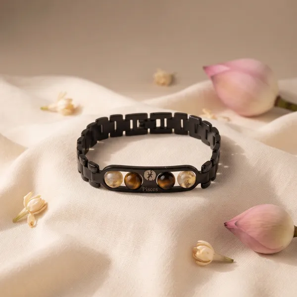 Pisces_Zodiac_Metal_Bracelet_–_Citrine_&_Tiger_Eye_|_GemsForever