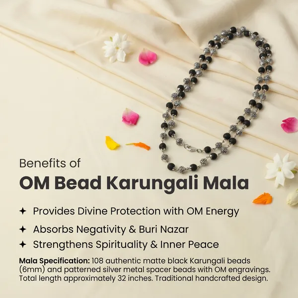 Classic_Divya_Shankh_Rudraksha_Mala_With_Om_Bead_Karungali_Mala_|_Balance_&_Protection_(Pack_Of_2_)