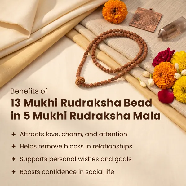 13_Mukhi_Rudraksha_Bead_In_5_Mukhi_Rudraksha_Mala_Default_Title