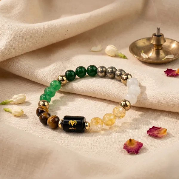 Timeless_Dhan_Yog_Bracelet_With_Zodiac_Charm_Taurus_|_Wealth_&_Success