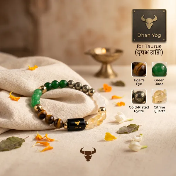 Timeless_Dhan_Yog_Bracelet_With_Zodiac_Charm_Taurus_|_Wealth_&_Success