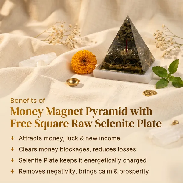 Exquisite_Money_Magnet_Pyrite_Pyramid_With_Free_Square_Raw_Selenite_Plate_|_Wealth_&_Success