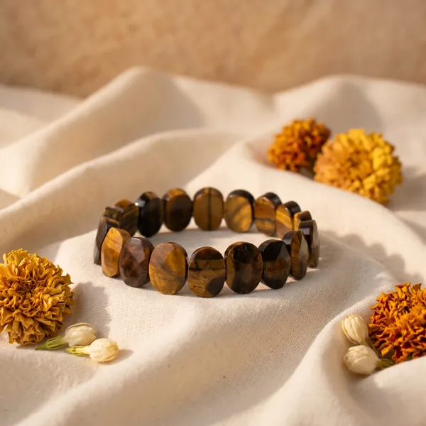 Timeless_Tiger_Eye_Flat_Beaded_Bracelet_|_Balance_&_Protection